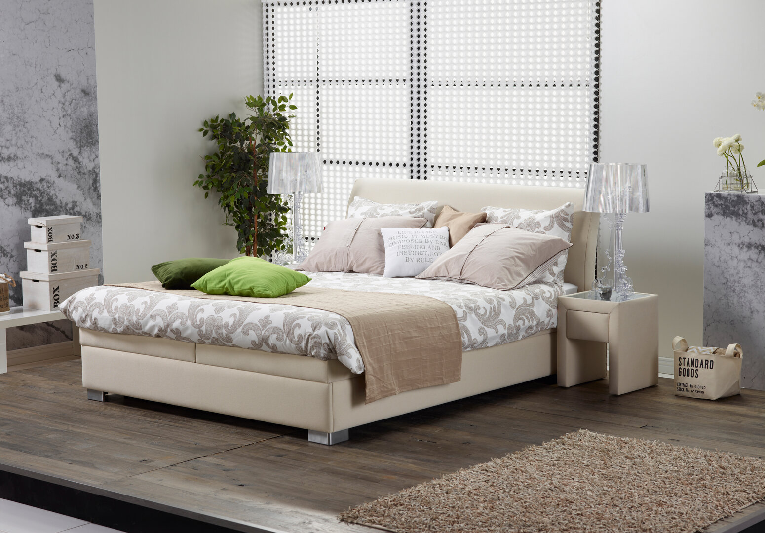 Boxspring Wasserbett in Boxspring-Optik
