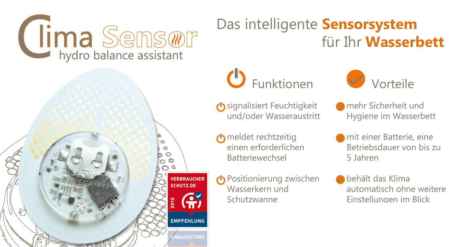 Wasserbett Clima Sensor
